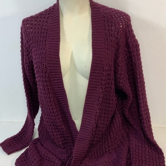 Jacqueline De Yong Open Knit Caridgan With Pockets - Picture 7 of 7